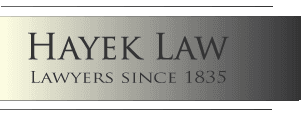 Hayek Law logo